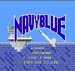 Navy Blue (Japan) Title Screen